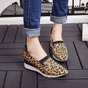 Women's Shoes Cowhide / Customized Materials Wedge Heel Comfort Loafers Outdoor / Dress / Casual Black / Yellow