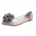 Women's Flats Spring / Fall Ballerina / Pointed Toe Leatherette Outdoor / Office & Career / Casual Flat Heel Applique