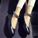 Women's Flats Summer Comfort / Closed Toe PU Casual Flat Heel Others Black