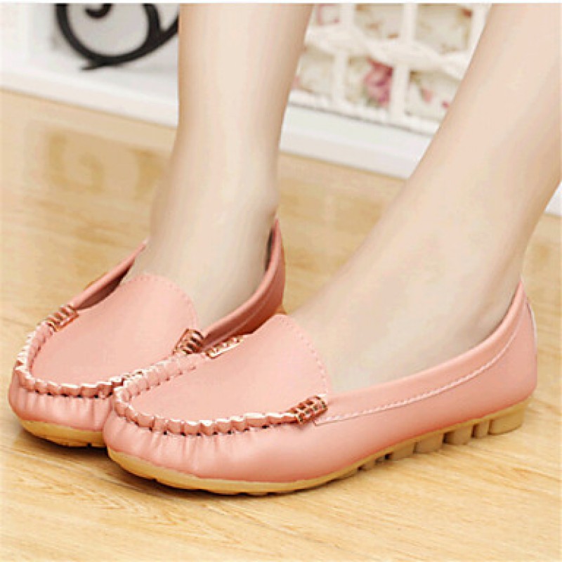 Women's Spring / Fall Comfort Leatherette Outdoor / Casual Flat Heel ...